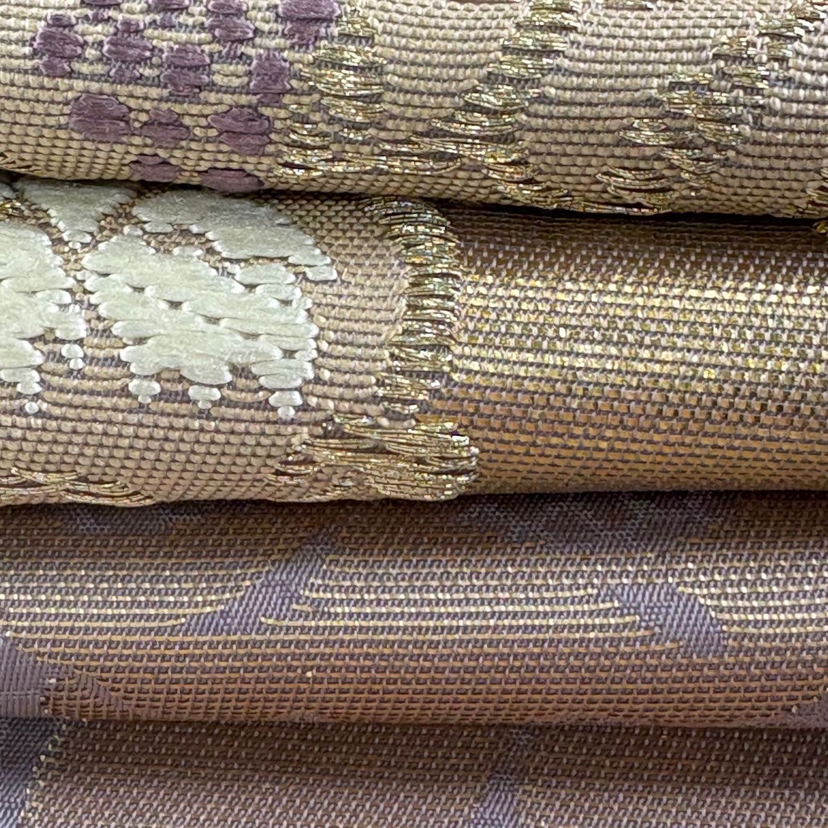 美品】 袋帯 逸品 山口美術織物 落款 菊地牡丹正倉院文 鳳凰 金銀糸