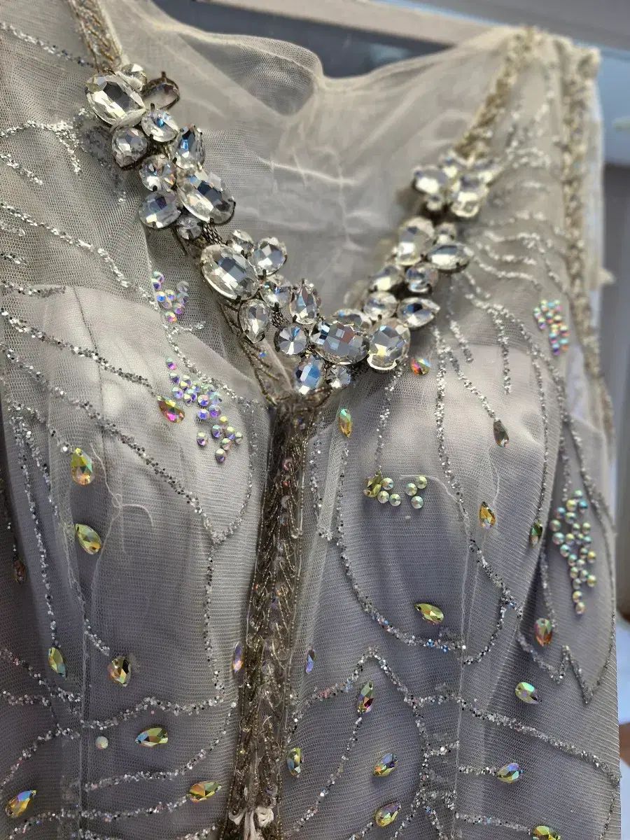 レースビーズロングドレス 演奏服