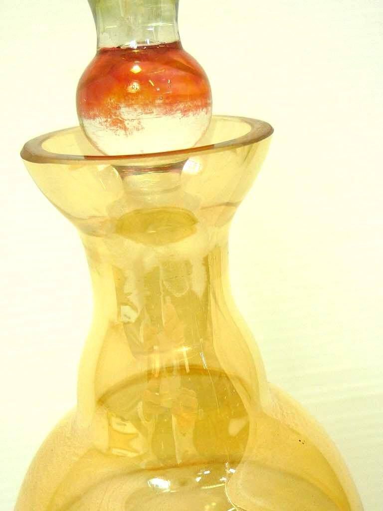 ガラス　香水瓶　イタリア　オブジェ　置物　インテリア　工芸品　美術品　A1017 ガラス香水瓶イタリアオブジェ置物インテリア工芸品美術品A1017