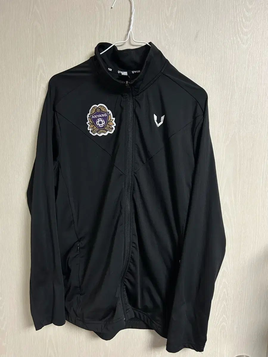 V-EXX アンヤン 黒 トレーナー ジップアップ ジャケット 選手 実際に着用 ムン ソンウ100
