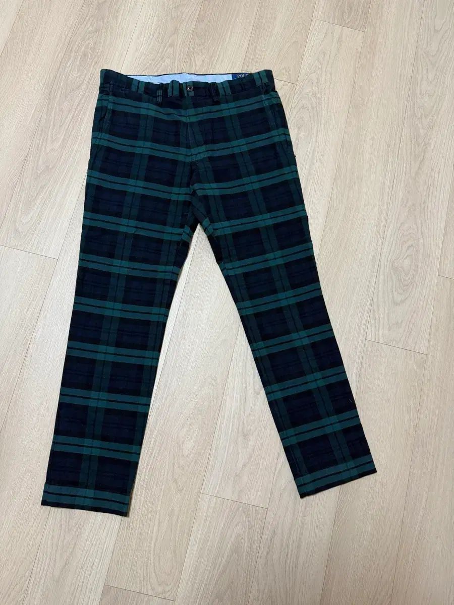 ポロラルフローレン ブラックウォッチ タータンチェック パンツ 32