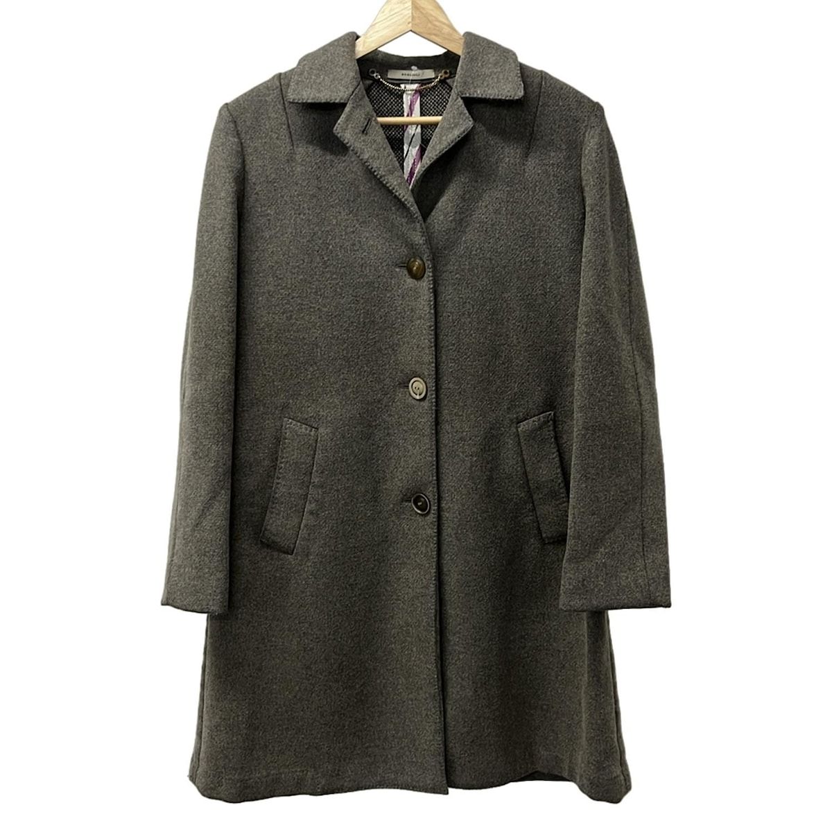 ボリオリ コート サイズ42 M レディース グレーベージュ 長袖 秋 冬