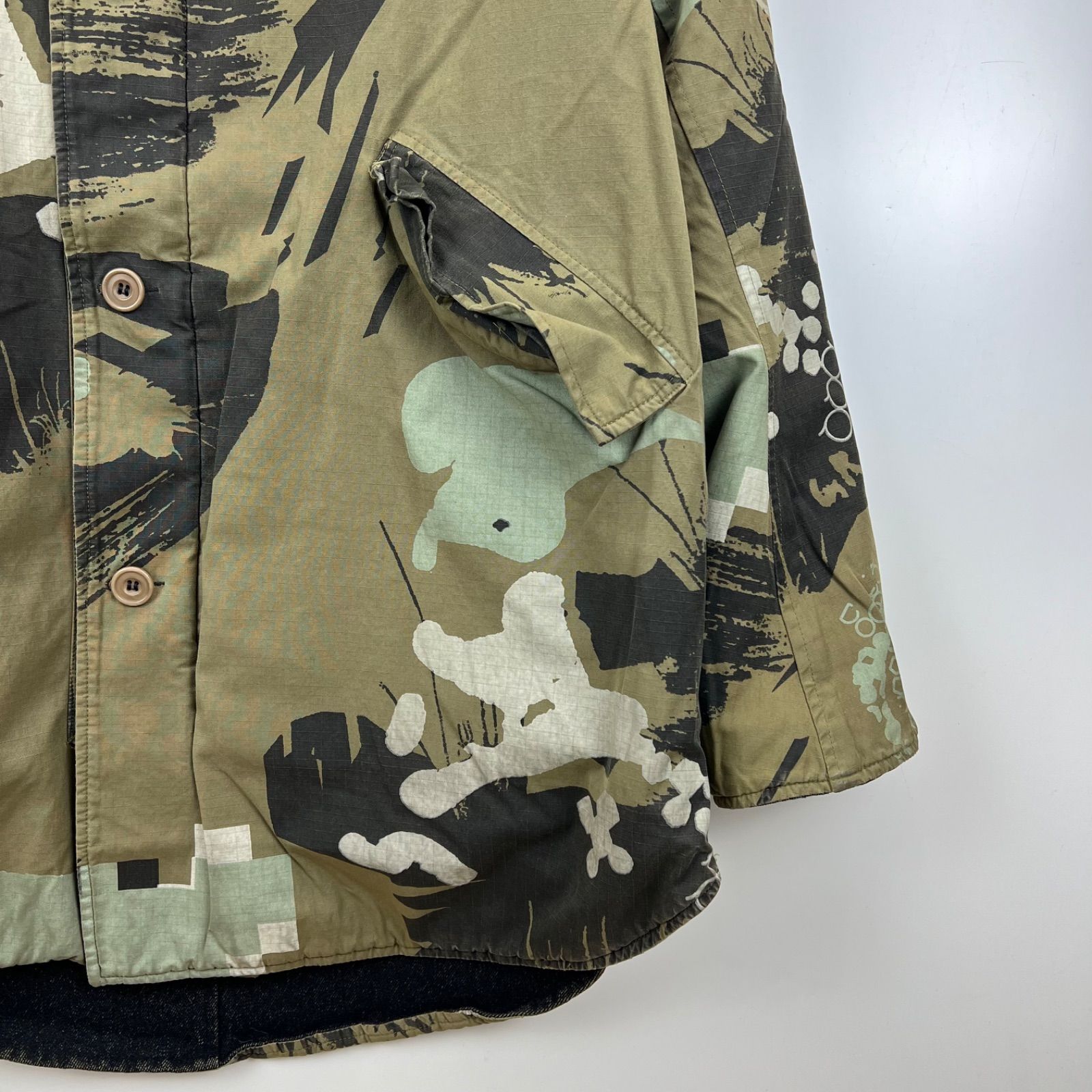 GRIFFIN 00s archive Rare reversible separation camo coat M