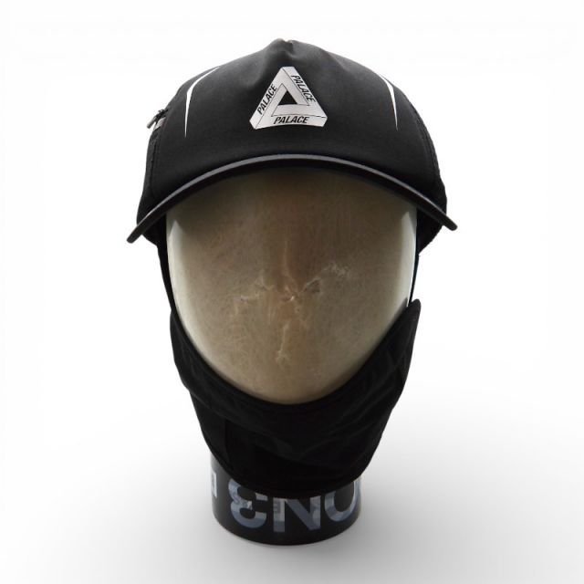 PALACE 25 aw P-TREK 5 PANEL CAP BLACK パレス ピートレック 5パネル キャップ 帽子 マスク 取り外し