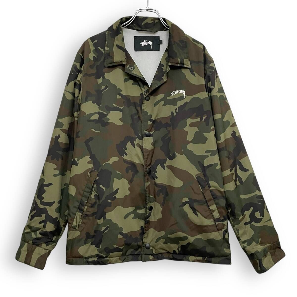 R2612/ STUSSY ステューシー 迷彩 カモフラ コーチジャケット S - メルカリ