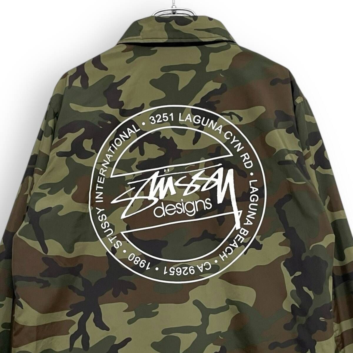 R2612/ STUSSY ステューシー 迷彩 カモフラ コーチジャケット S - メルカリ