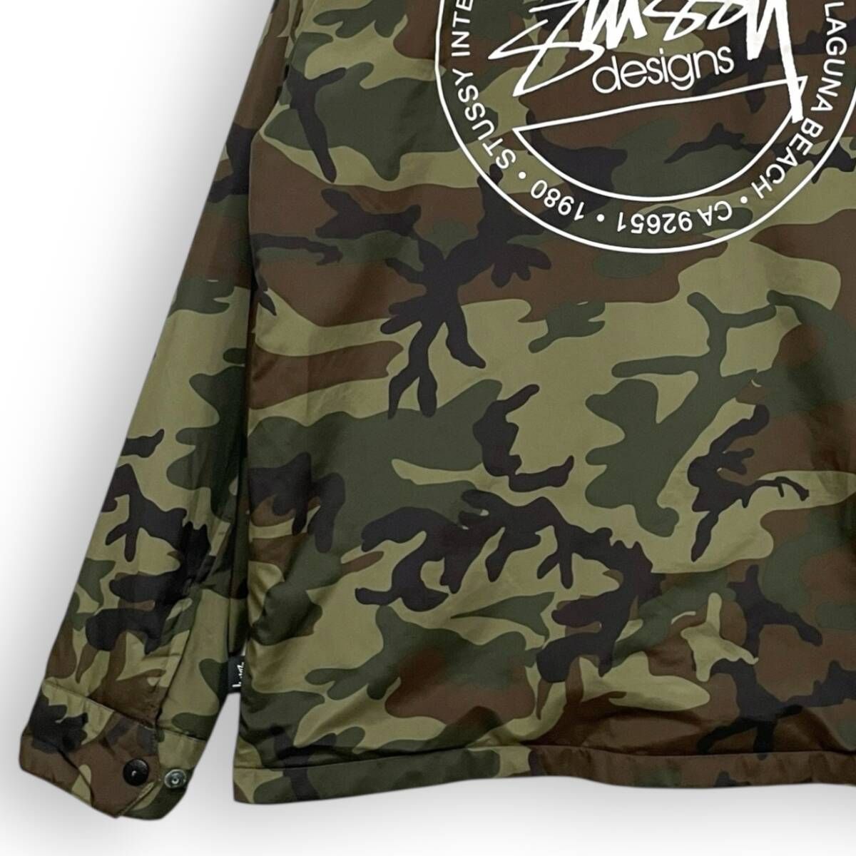 R2612/ STUSSY ステューシー 迷彩 カモフラ コーチジャケット S - メルカリ