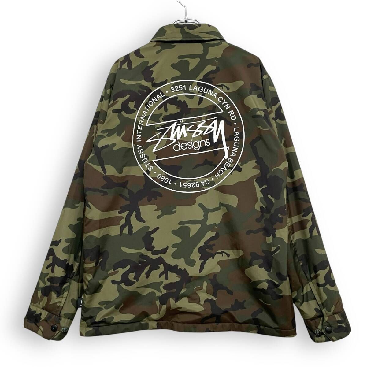 R2612/ STUSSY ステューシー 迷彩 カモフラ コーチジャケット S - メルカリ