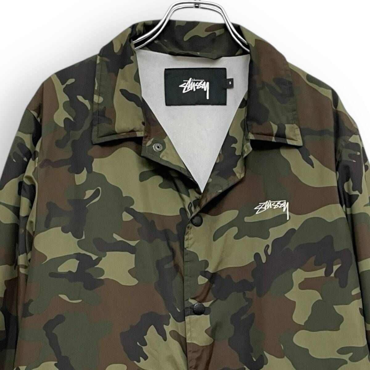 R2612/ STUSSY ステューシー 迷彩 カモフラ コーチジャケット S - メルカリ