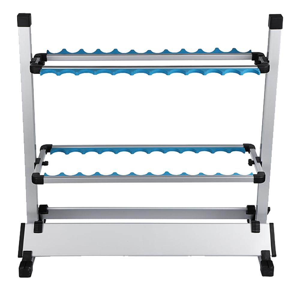 竿立て ロッド ホルダー スタンド 軽量 アルミ 収納 24本 釣り竿 釣り 竿 組み立て 保管 ディスプレイ