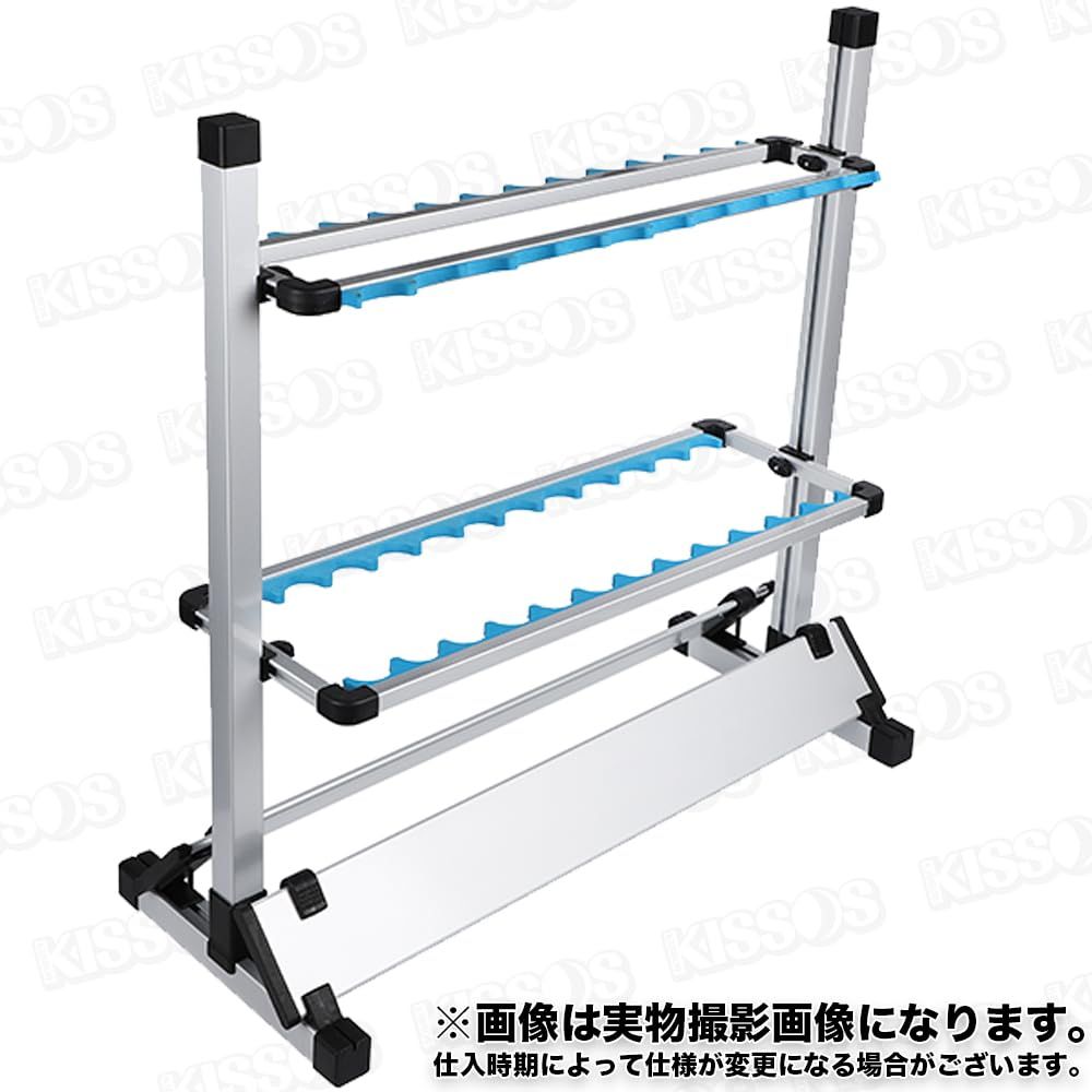 竿立て ロッド ホルダー スタンド 軽量 アルミ 収納 24本 釣り竿 釣り 竿 組み立て 保管 ディスプレイ