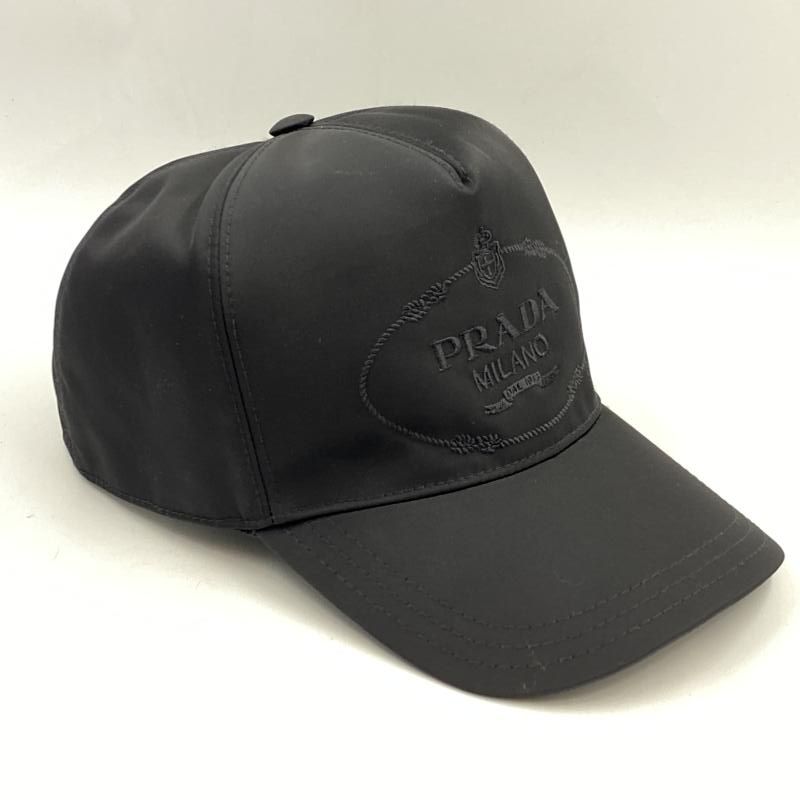 PRADA RE-NYLON ベースボールキャップ 2 HC 179 DMIブラック プラダ 24