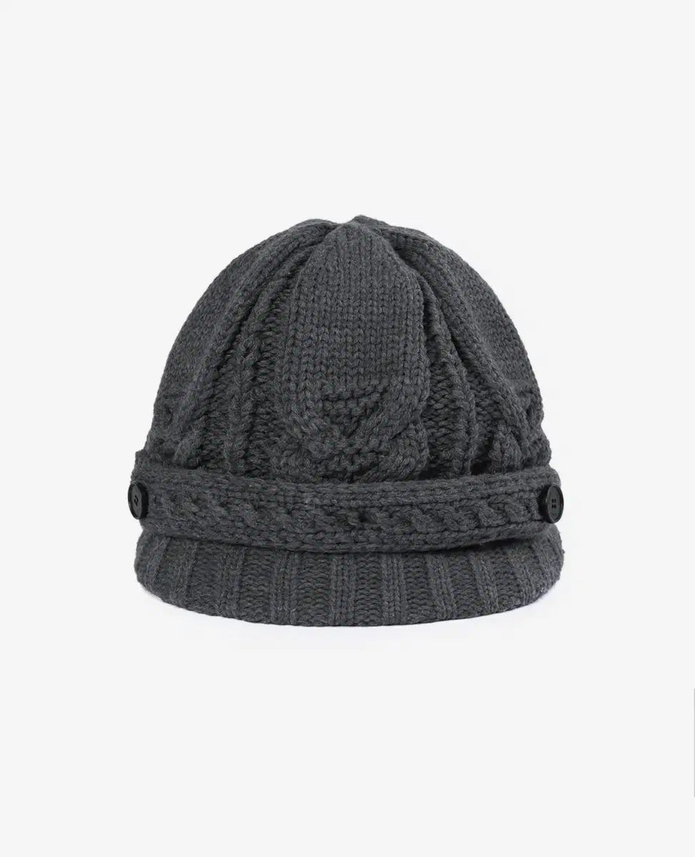 ミセキソウル Cable knit beret GREY