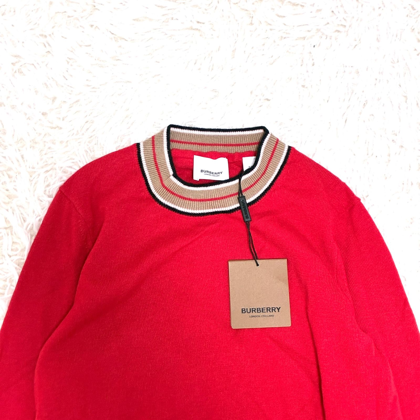 新品タグ付き　バーバリーニット タグ付き BURBERRY バーバリー ニット セーター 新品タグ付き