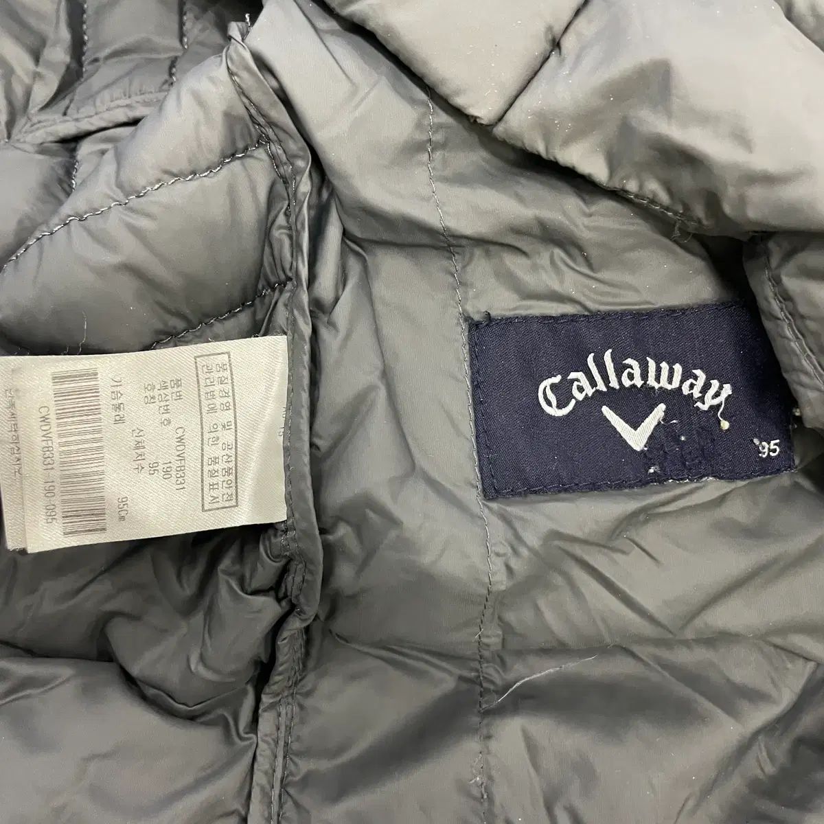 95 キャロウェイ グレー 軽量 ダウン ベスト 1229HS1 - メルカリ
