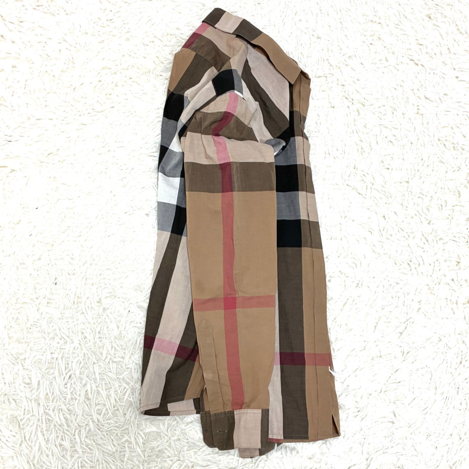 【美品】8010213ノバチェック長袖シャツ ベージュ メガチェック 楽天市場】BURBERRY LONDON バーバリーロンドン 21AW ノバチェック