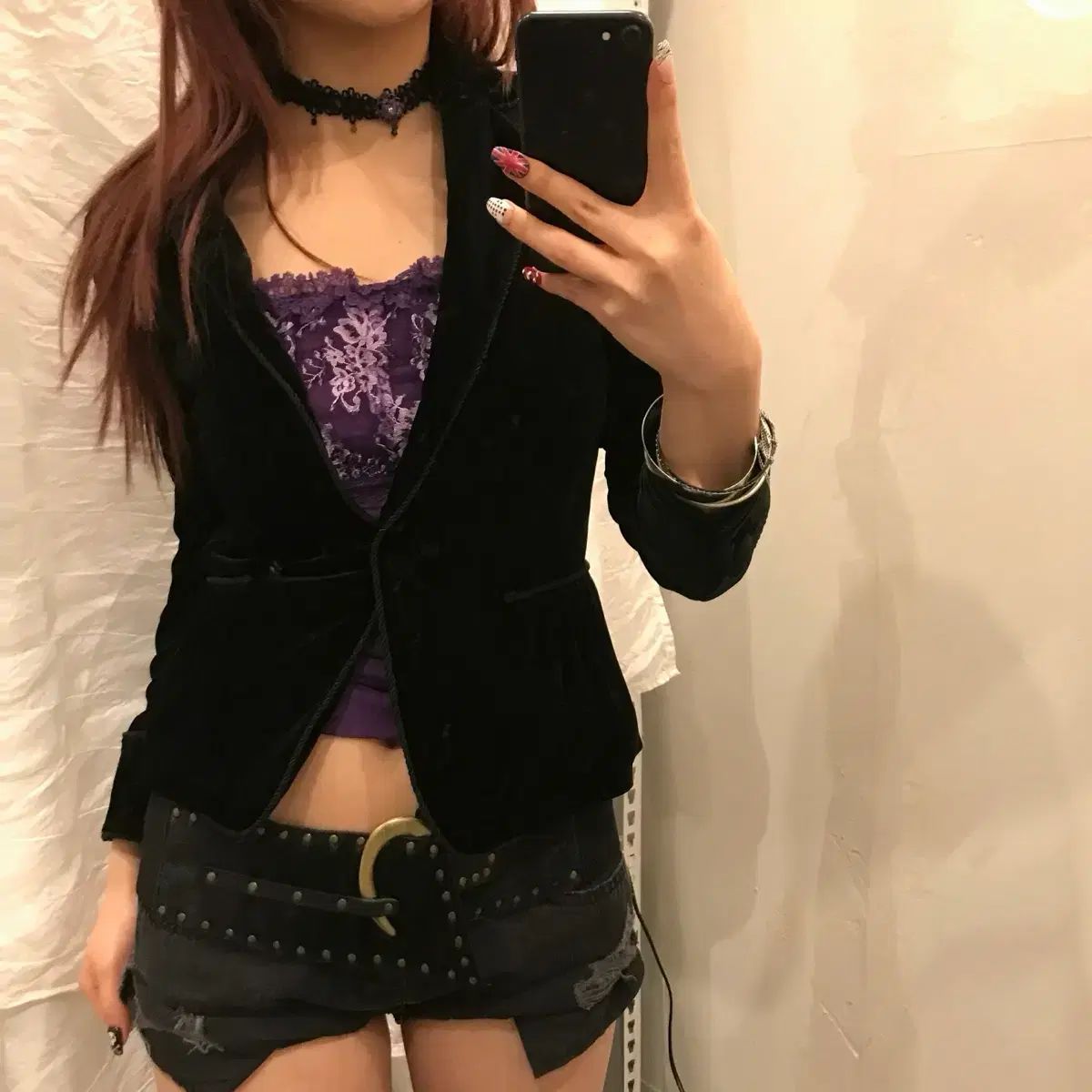 ジョルジュ レッシュ ベルベット ギークシック 姉ギャル パンク ジャケット