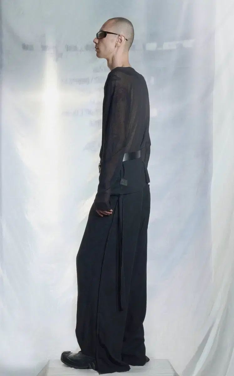 Aesynctx ワイドレッグパンツ