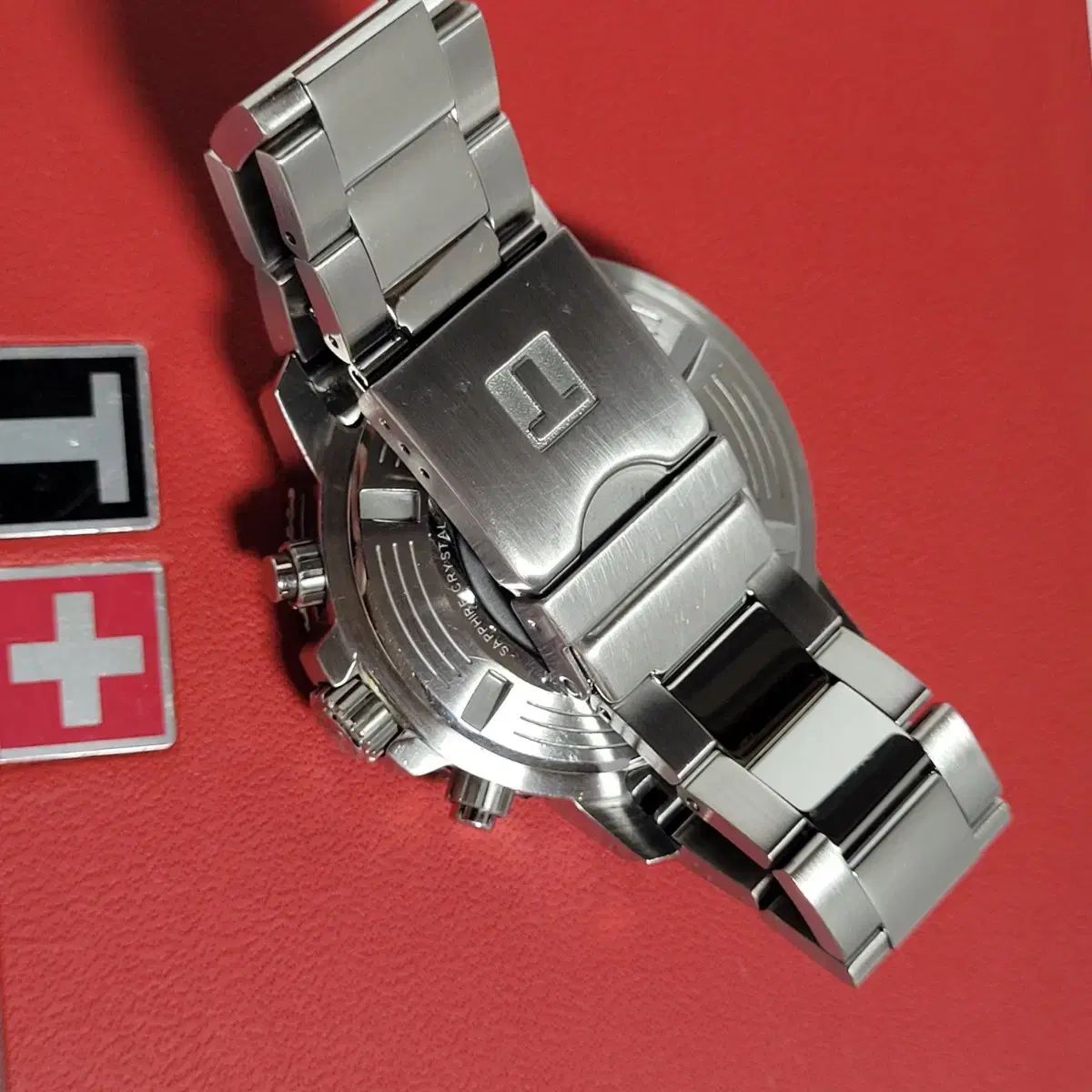  TISSOT シースター1000 クロノグラフ ブラック 쿼츠 腕時計 腕時計(クォーツ) 腕時計(アナログ)