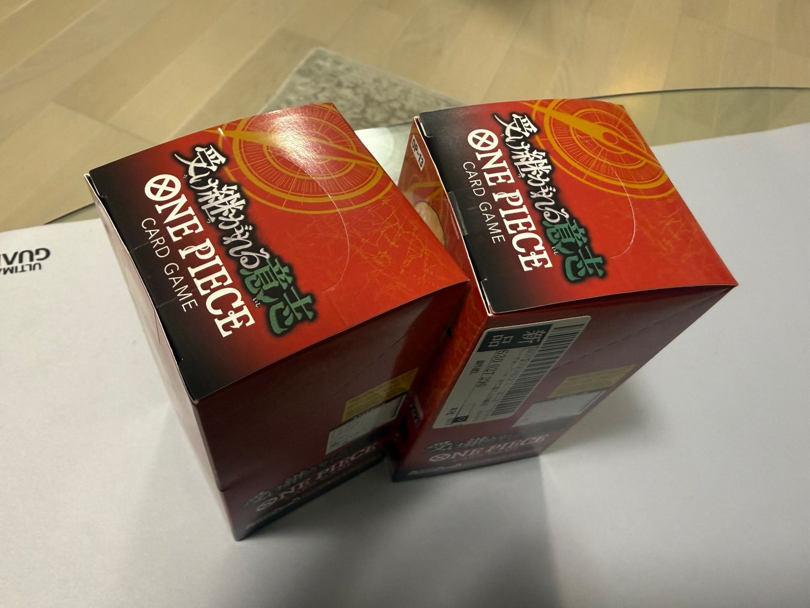 ONE PIECEカードゲーム 受け継がれる意志 2BOXテープ付き - メルカリ