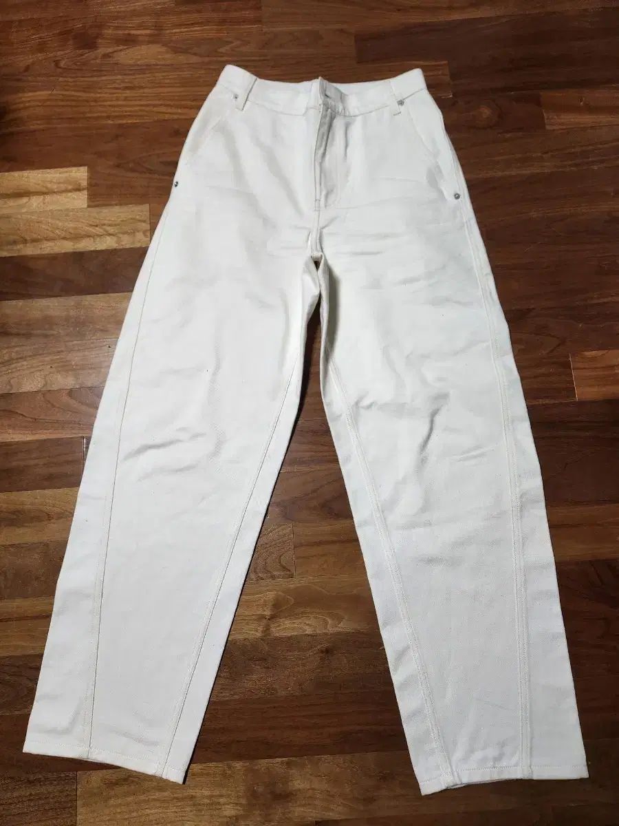 メゾンキツネ アイボリー ワイド デニム パンツ