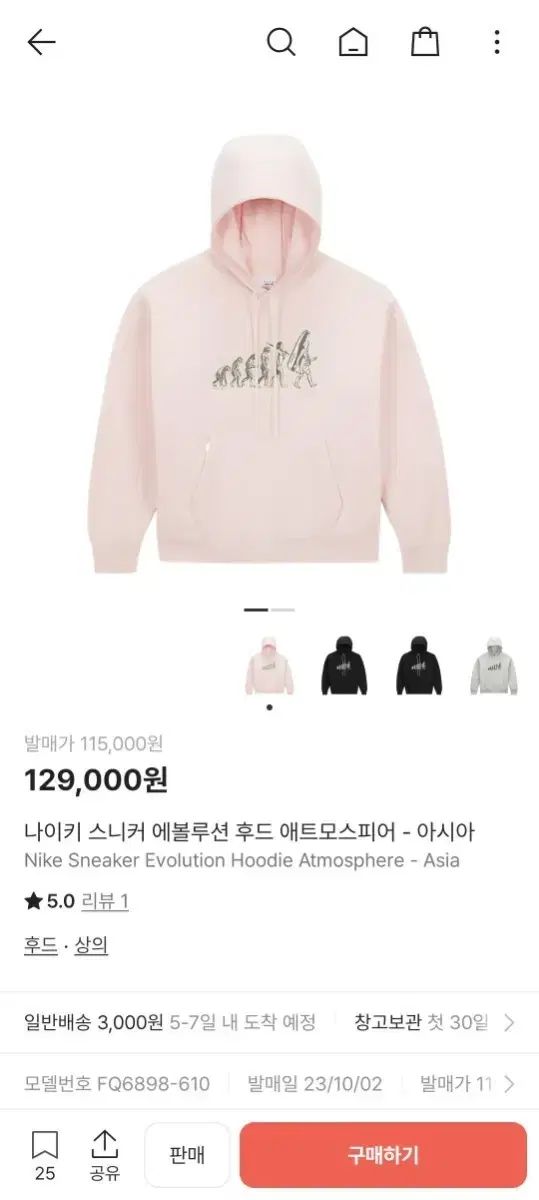 ナイキスニーカーEVOLUTIONピンクWHOフーディー