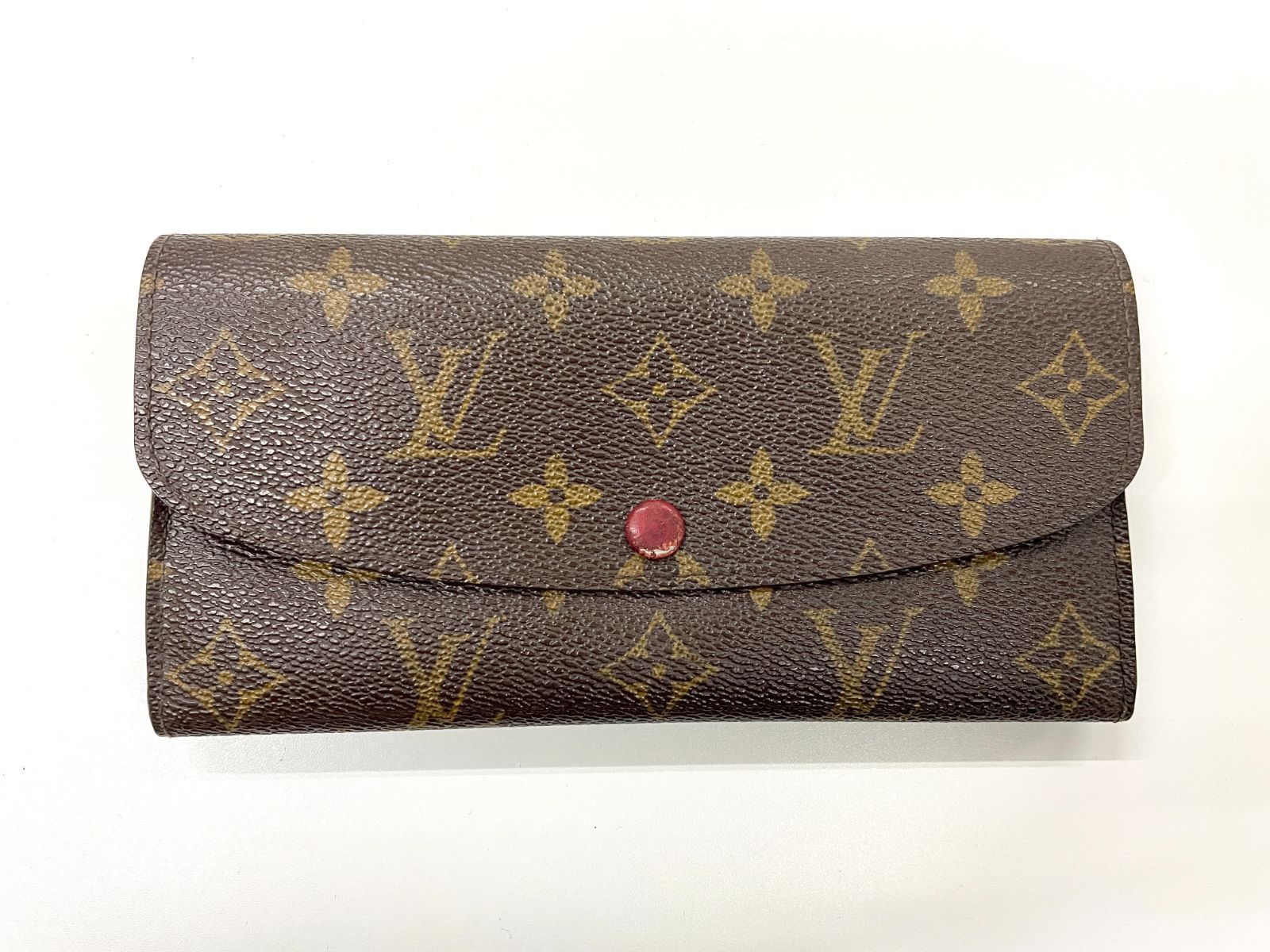 ルイ ヴィトン モノグラム エミリー ルージュ 長財布 ブラウン M60136 LOUIS VUITTON ルイ・ヴィトン モノグラム ポルトフォイユ・エミリー