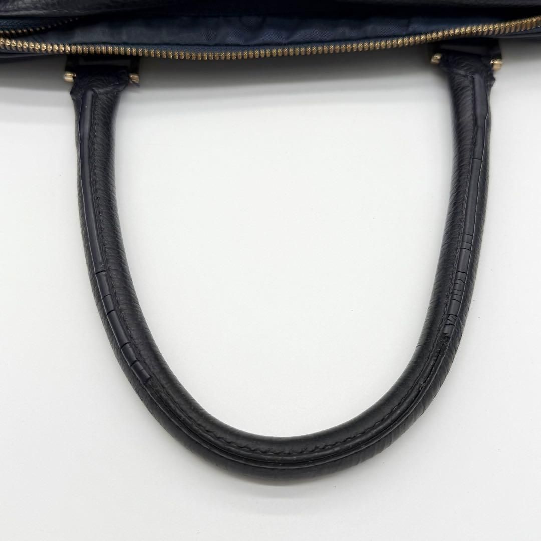 美品】CIMABUE ビジネスバッグ ブリーフケース レザー 2WAY 紺色