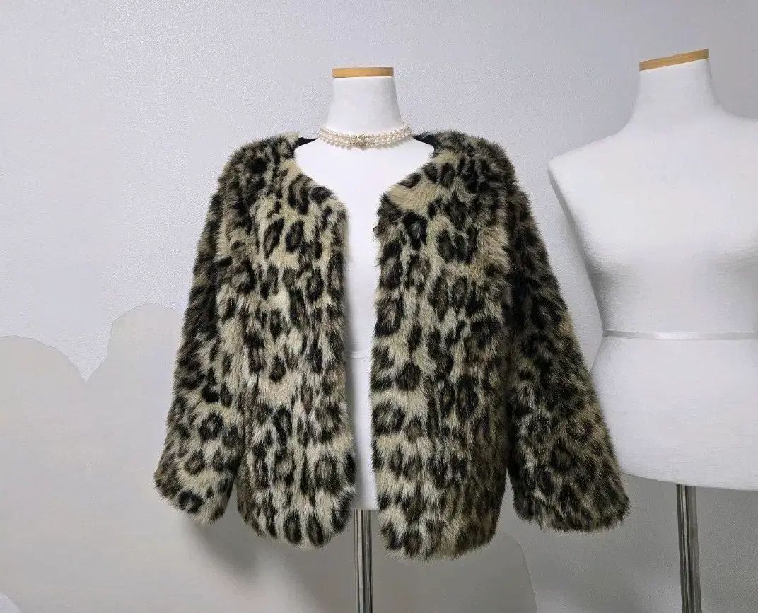 ヒョウ柄 ファージャケット レオパードジャケット レオパードファー