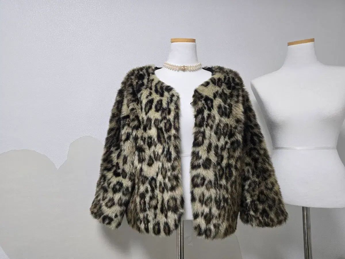 ヒョウ柄 ファージャケット レオパードジャケット レオパードファー