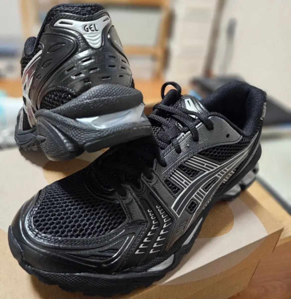 アシックス ゲル カヤノ 14 ブラック ピュア シルバー 270