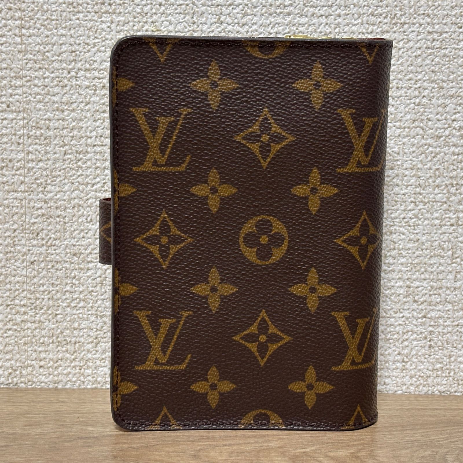訳あり LOUIS VUITTON ルイヴィトン モノグラム パピエジップ 折り財布 メンズ レディース