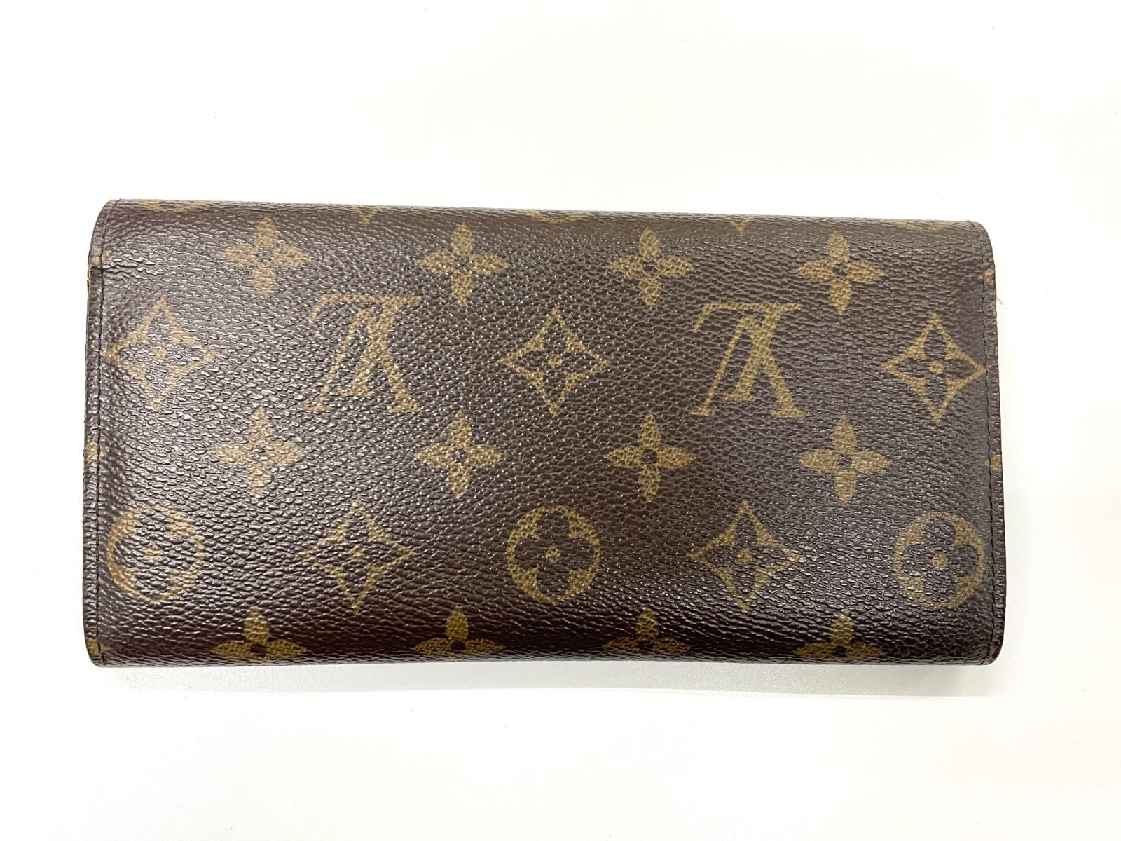 LOUIS VUITTON ルイ ヴィトン モノグラム ポルトフォイユ エミリー ファスナー長財布 M 60137 ブラウン × ヴェール スペイン製