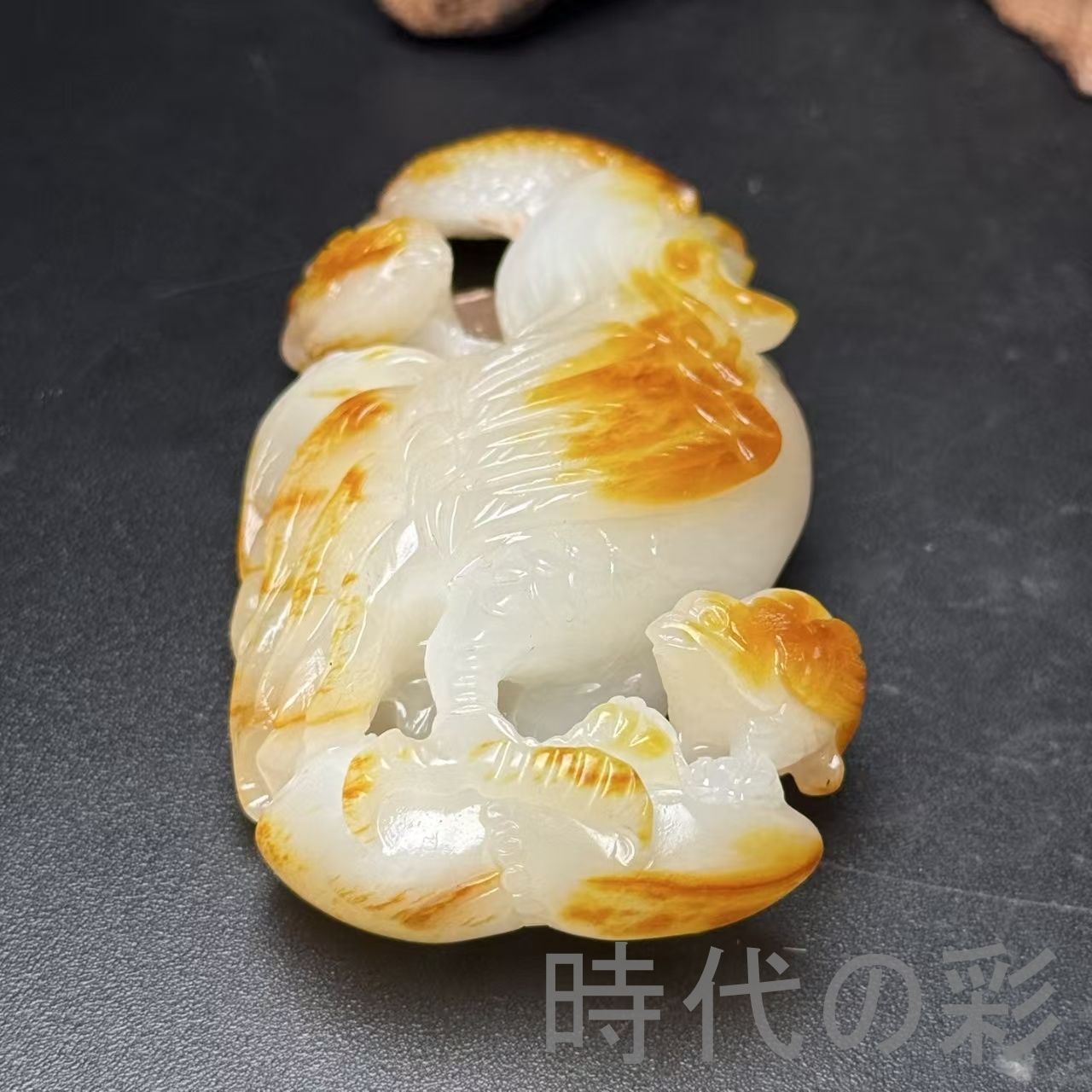 和田古玉 彫刻 鶏】縁起物 官運上昇 中国古美術 時代物 古賞物 古置物