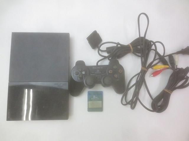 品 ゲーム プレイステーション2 PS 2 本体 SCPH-90000 チャコールブラック 動作品 周辺機器付き