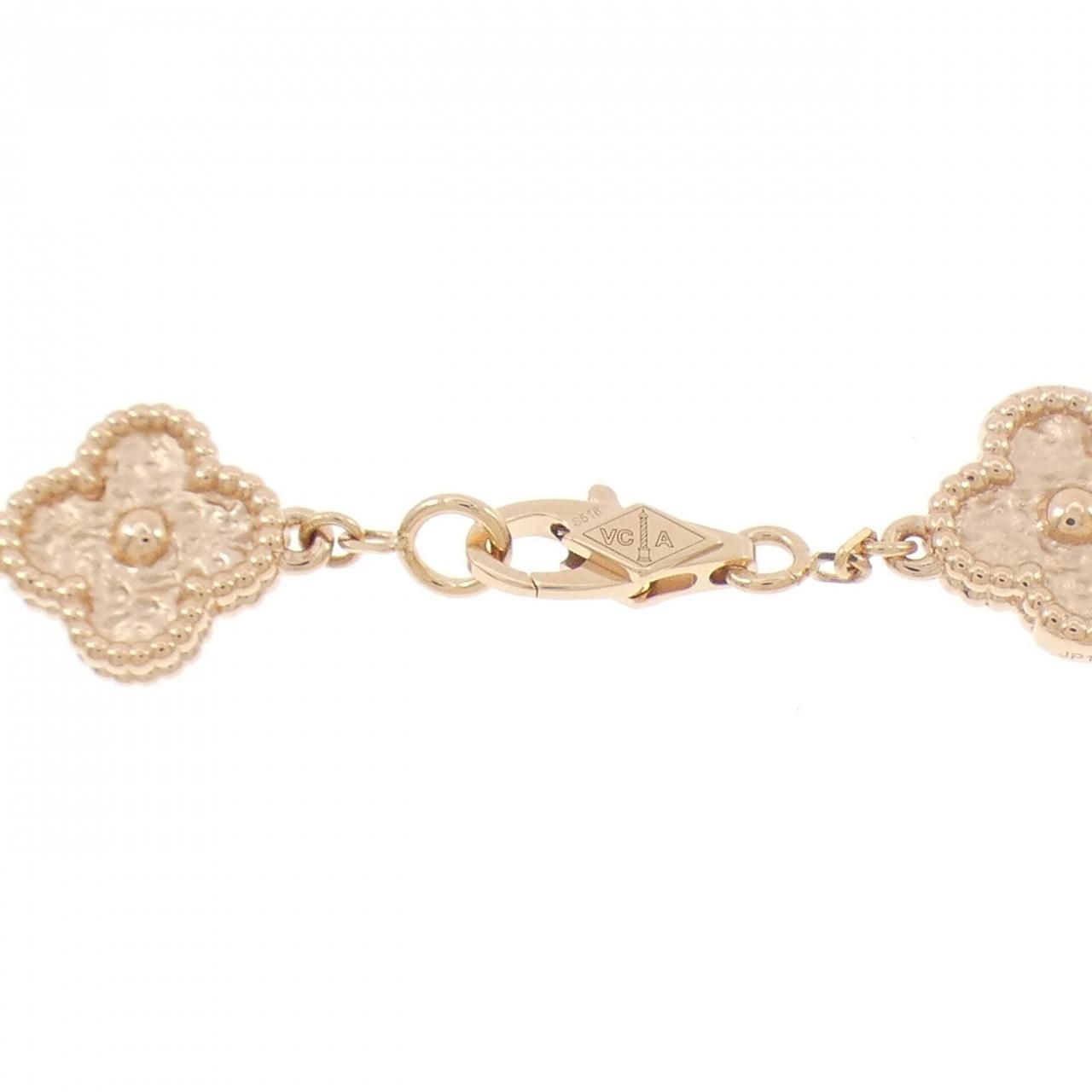 【美品】ヴァンクリーフアンドアーペル スウィートアルハンブラブレスレット resplendir_4870
