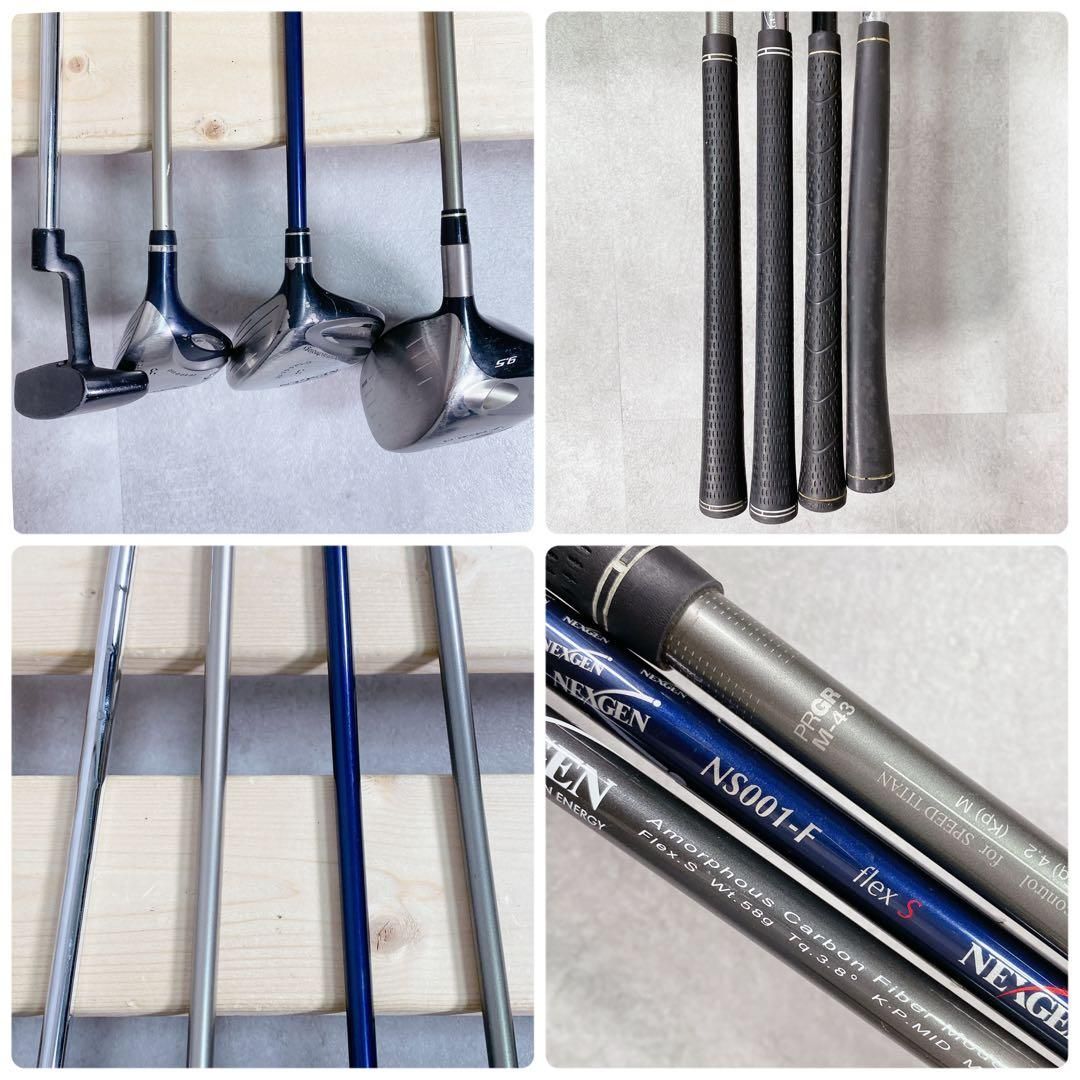 テーラーメイド　プロギア他 まとめ メンズ ゴルフクラブセット 18本フルセット テーラーメイド プロギア他 まとめ メンズ ゴルフクラブセット 18本