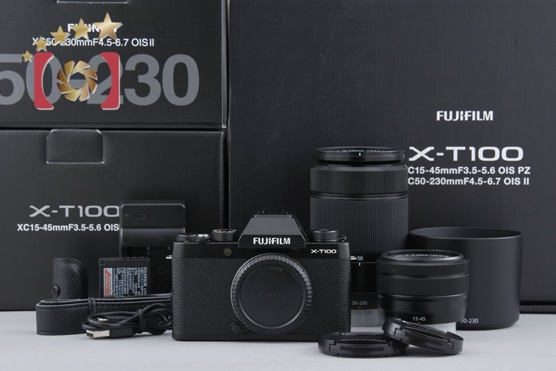 富士フィルム FUJIFILM X-T100 ダブルズームレンズキット 富士フイルム FUJIFILM X-T100 ダブルズームレンズキット [ダーク