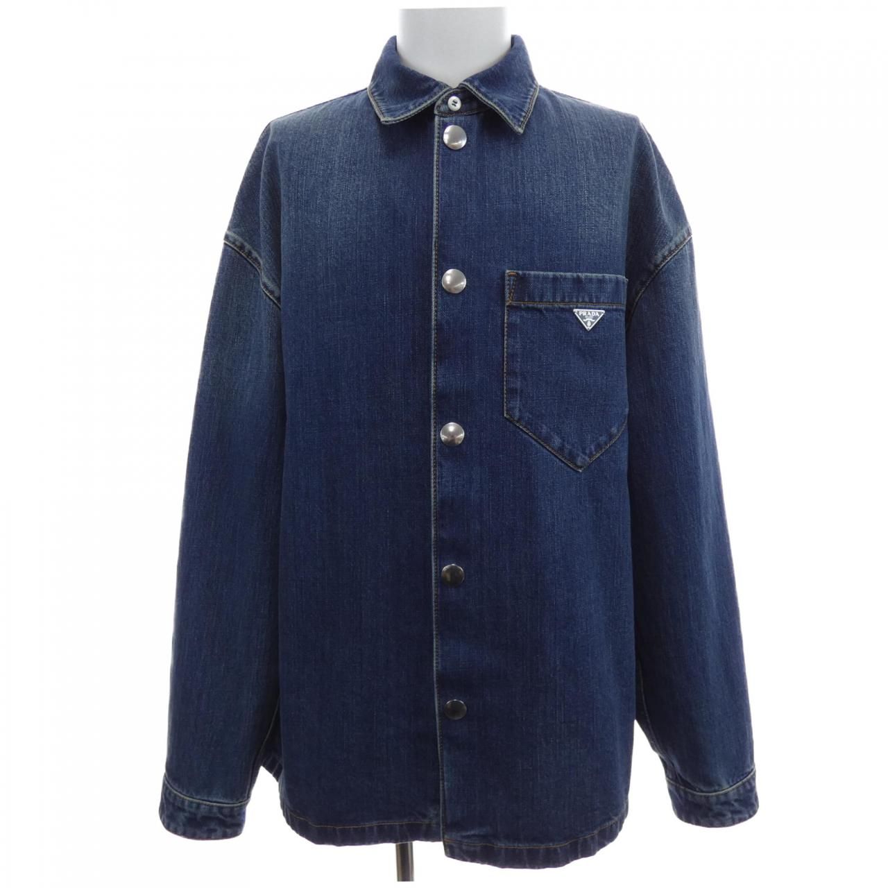 プラダ PRADA トライアングルロゴ GEC 066 S 212 14 EF デニムジャケット