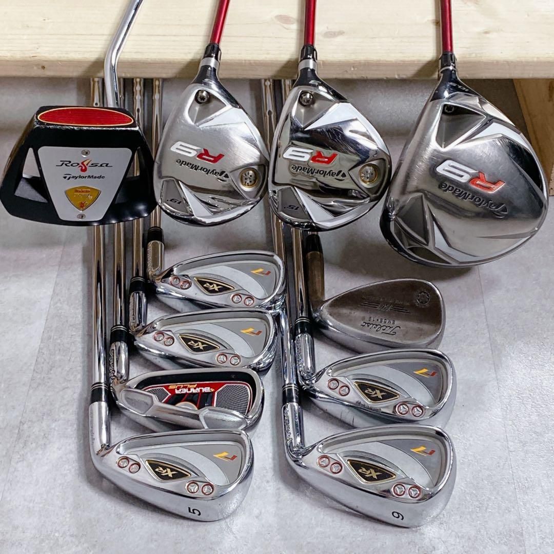 V789 テーラーメイド メンズ ゴルフ クラブ フルセット 黒 キャディ