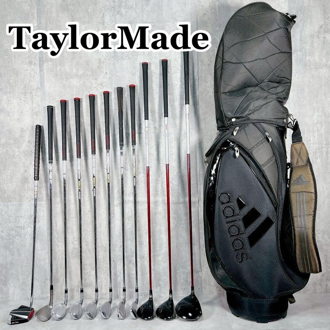 V789 テーラーメイド メンズ ゴルフ クラブ フルセット 黒 キャディ