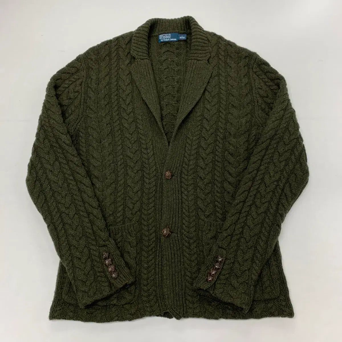 ポロ ラルフ ローレン ケーブル ニット カーディガン L