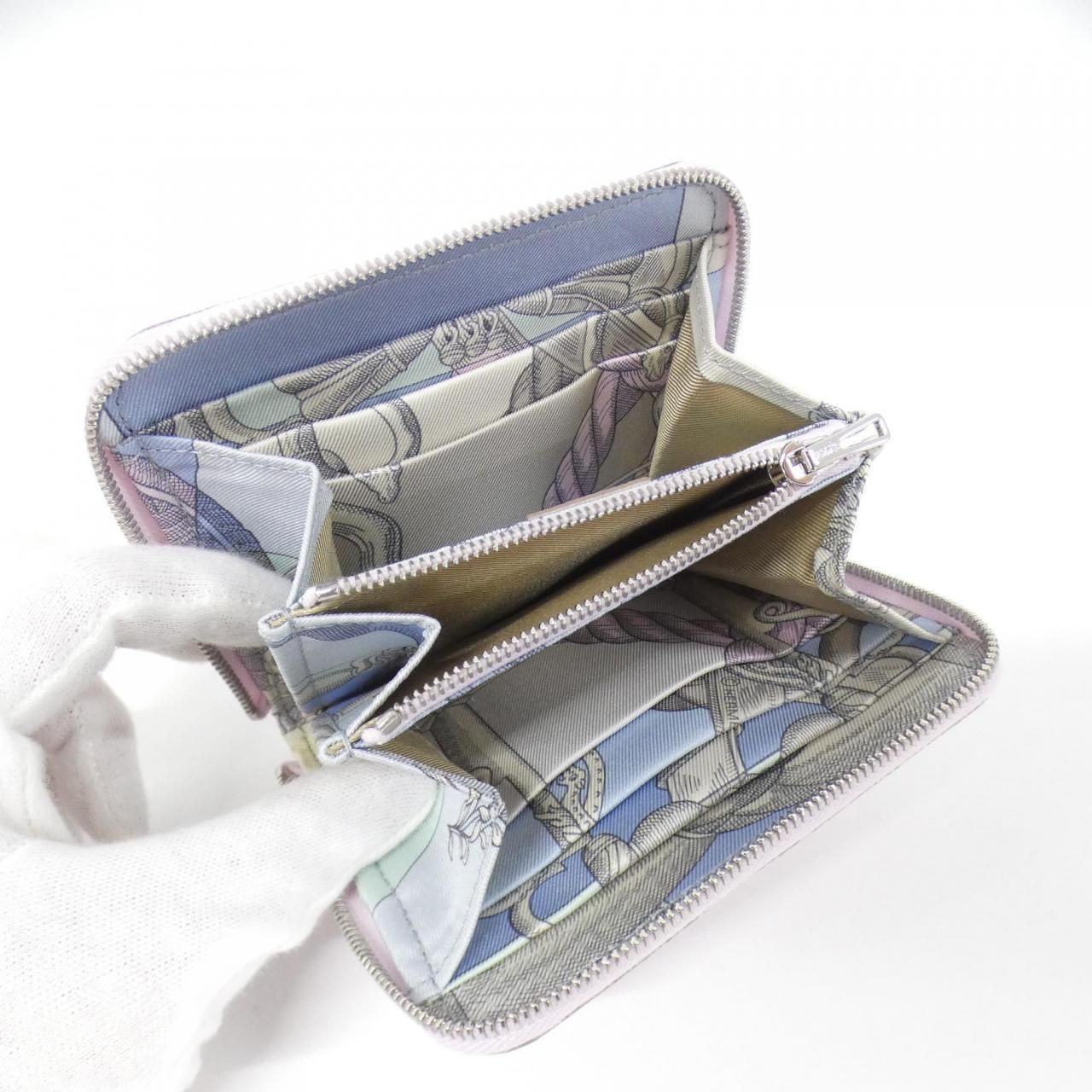  ♥品 エルメス DELLA シルク イン コンパクト 財布 その他 小物