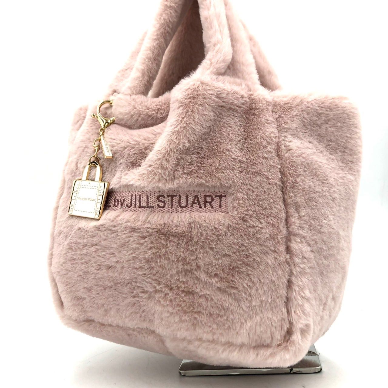 美品】JILL by JILLSTUART ファーバッグ ピンク チャーム付 ジル 