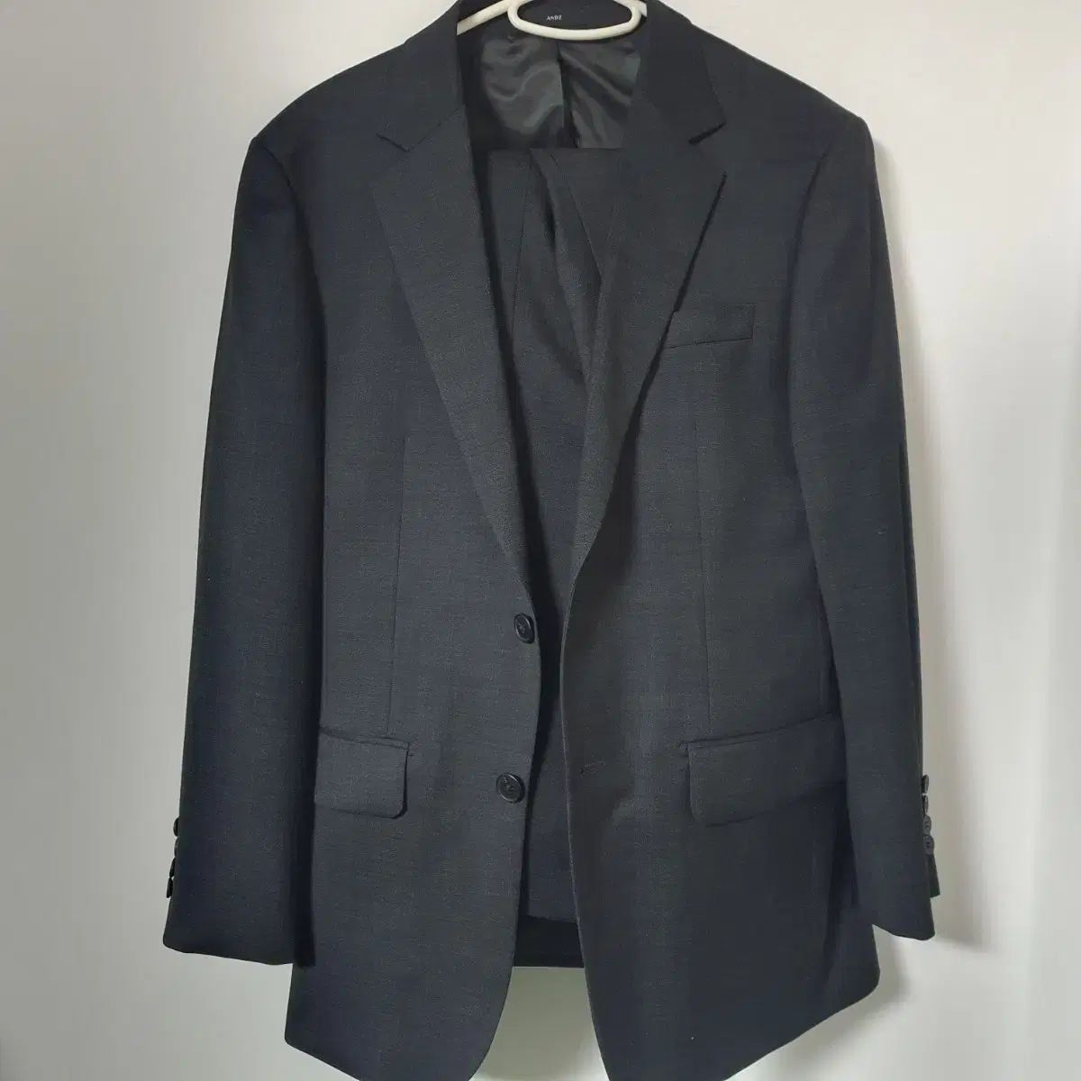 メンズ ブラック スーツ セット97|78