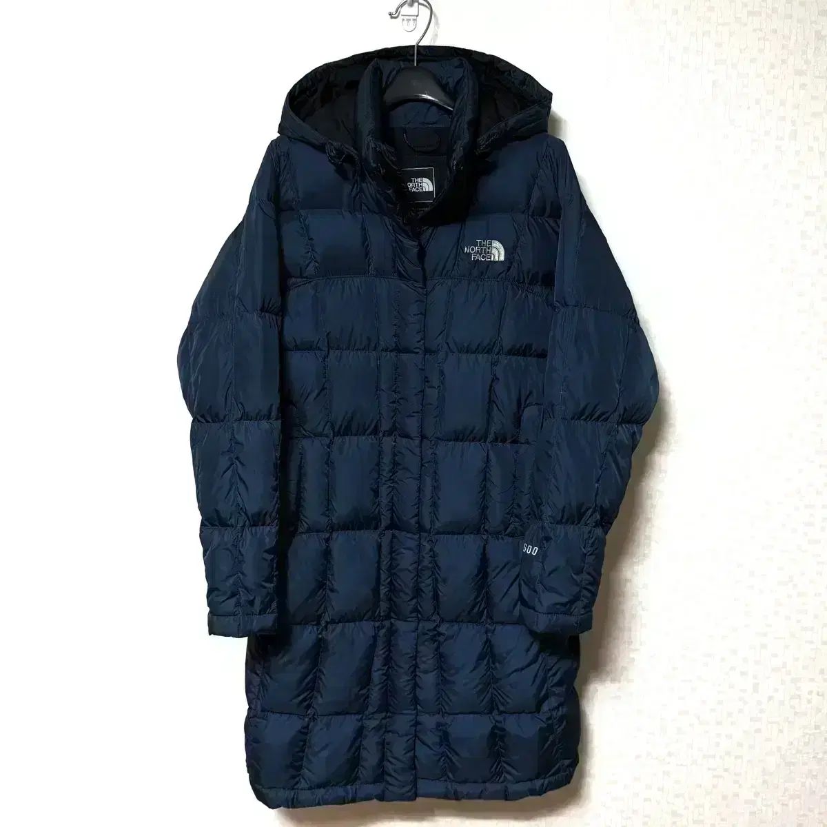 XS 85 THE NORTH FACE ザノースフェイス レディース ダウンジャケット ロング丈 グースダウン ネイビー