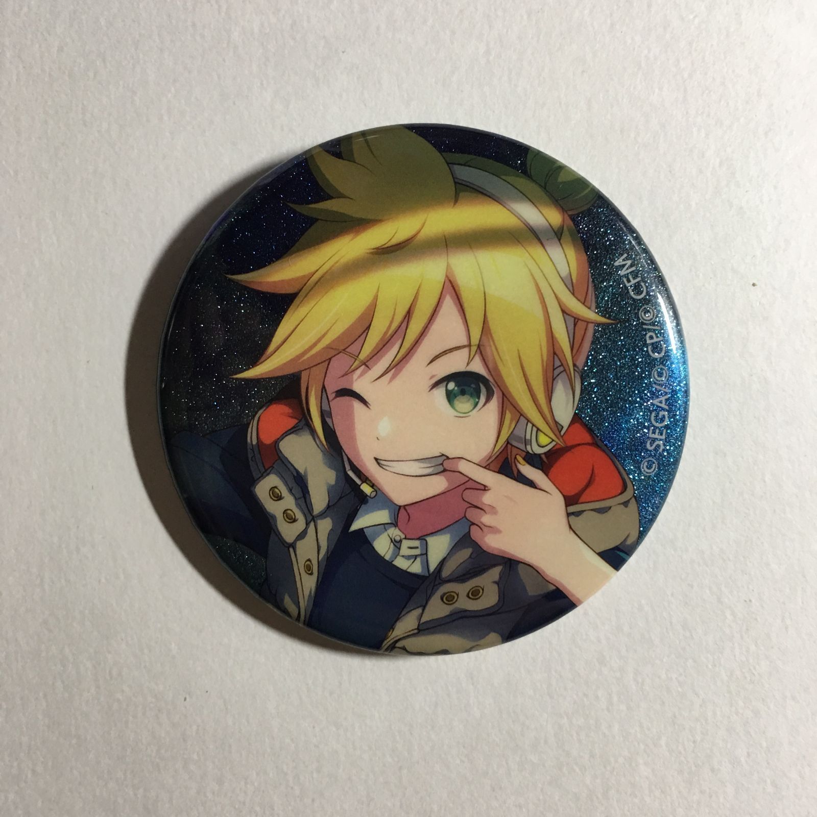 初音ミク レン グリッター 缶バッジ プロジェクトセカイ カラフル