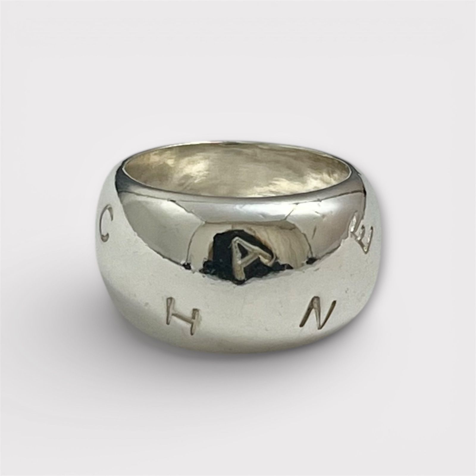 CHANEL シャネル ロゴ リング シルバー 925