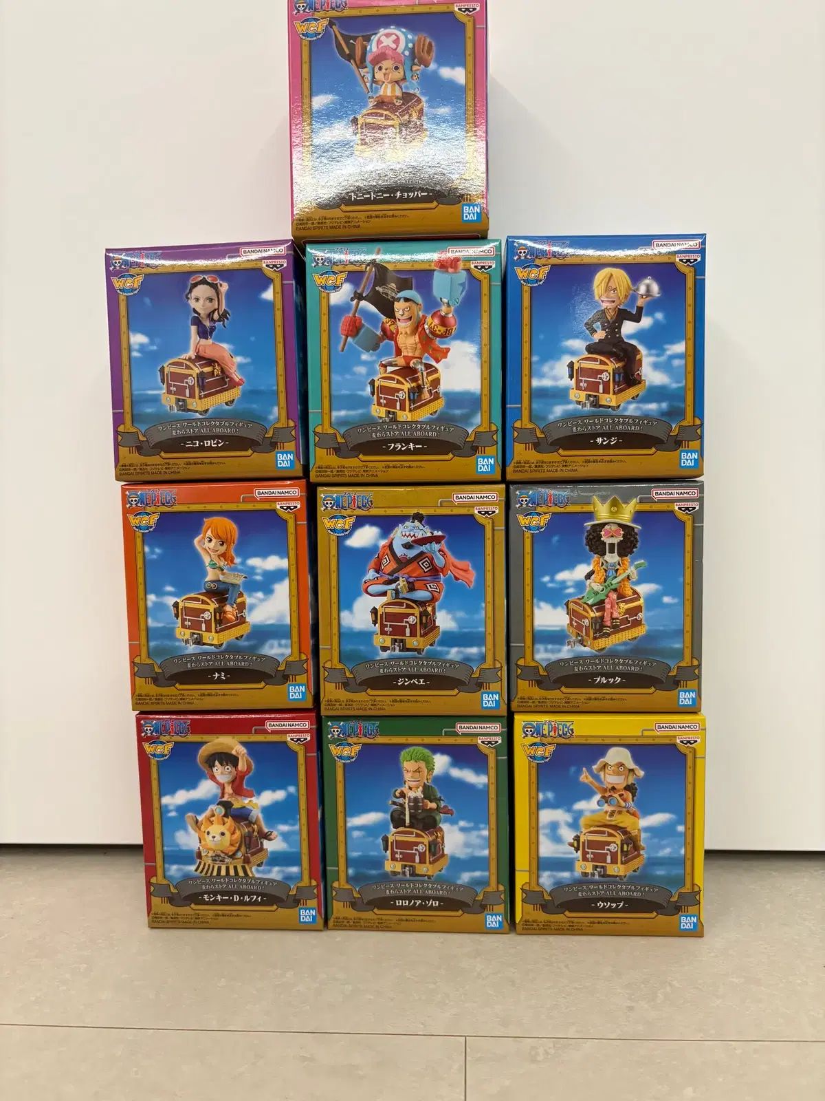 ONE PIECE 列車 ワールドコレクタブル ALL ABROAD 10種 フルセット