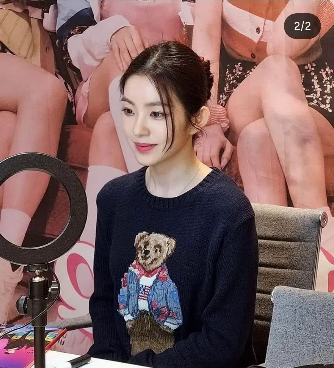 アイリーン着用 ポロ ラルフローレン クマ ぬいぐるみ レディース コットン ニット セーター